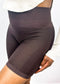 High Waist Side Mesh Active Shorts