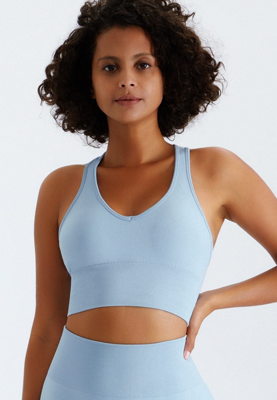 Scoop Neckline Racerback Sports Bra