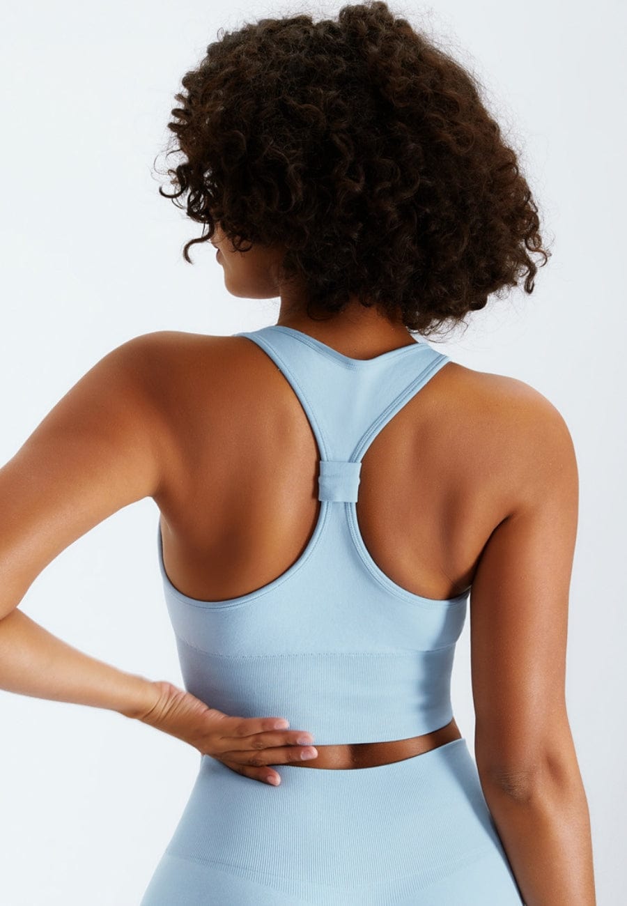 Scoop Neckline Racerback Sports Bra