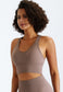 Scoop Neckline Racerback Sports Bra