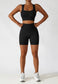 Racerback Sports Bra & Sculpting High Waist Shorts Set