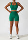 Racerback Sports Bra & Sculpting High Waist Shorts Set
