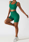 Racerback Sports Bra & Sculpting High Waist Shorts Set