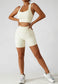 Racerback Sports Bra & Sculpting High Waist Shorts Set