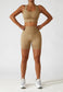 Racerback Sports Bra & Sculpting High Waist Shorts Set