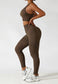 Racerback Sports Bra & Sculpting High Waist Leggings Set
