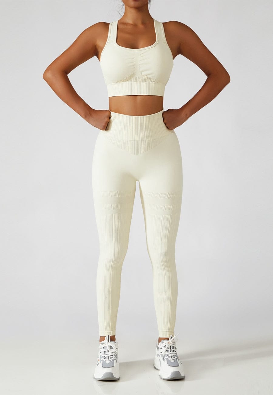Racerback Sports Bra & Sculpting High Waist Leggings Set