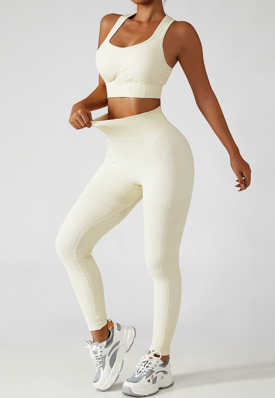 Racerback Sports Bra & Sculpting High Waist Leggings Set