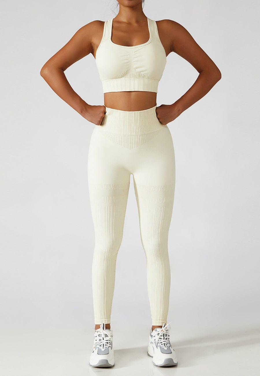 Racerback Sports Bra & Sculpting High Waist Leggings Set