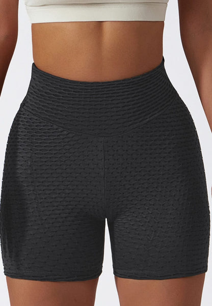 Sculpting Textured Workout Shorts