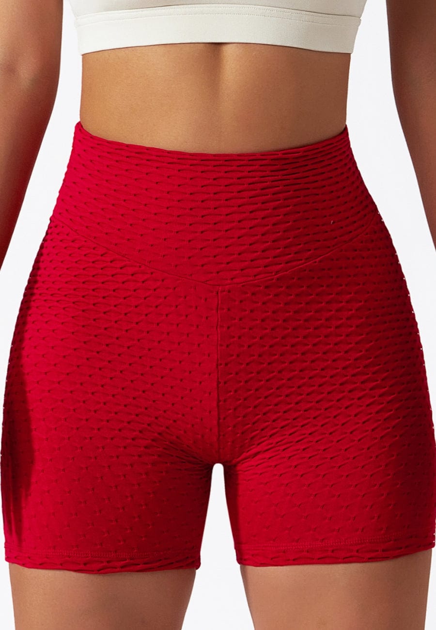 Sculpting Textured Workout Shorts