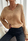 Solid Cable Knit Long Sweater