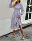 Vintage Floral Long Sleeve Dress