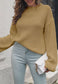 High Neck Oversized Knit Sweater