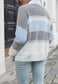 Color Block Striped Fall Cardigan