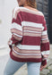 Multi Striped Drop Shoulder Sweater