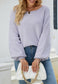 Fuzzy Texture Raglan Sweater