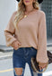 Fuzzy Texture Raglan Sweater