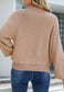 Fuzzy Texture Raglan Sweater