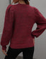 Bishop Sleeve Fuzzy Sweater