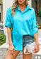 Drop Shoulder Button Down Polo