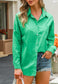 Drop Shoulder Button Down Polo
