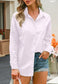 Drop Shoulder Button Down Polo