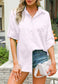 Drop Shoulder Button Down Polo