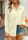 Drop Shoulder Button Down Polo
