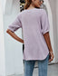 Contrast Button Sleeve Casual Top