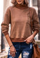 Turtleneck Patch Pocket Sweater