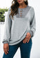 Two Tone Light Henley Sweater