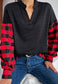 Two Tone Buffalo Plaid Sweater