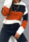 Basic Color Block Striped Sweater