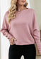 Boat Neck Button Sleeve Sweater