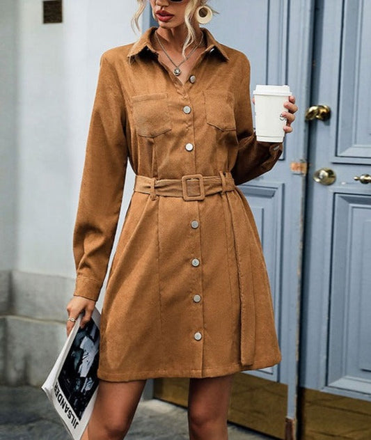 Button Down Safari Dress