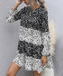 Cheetah Print Two Tone Dress