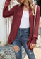 Solid Color Rounded Hem Cardigan