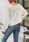 Solid Color One Shoulder Sweater