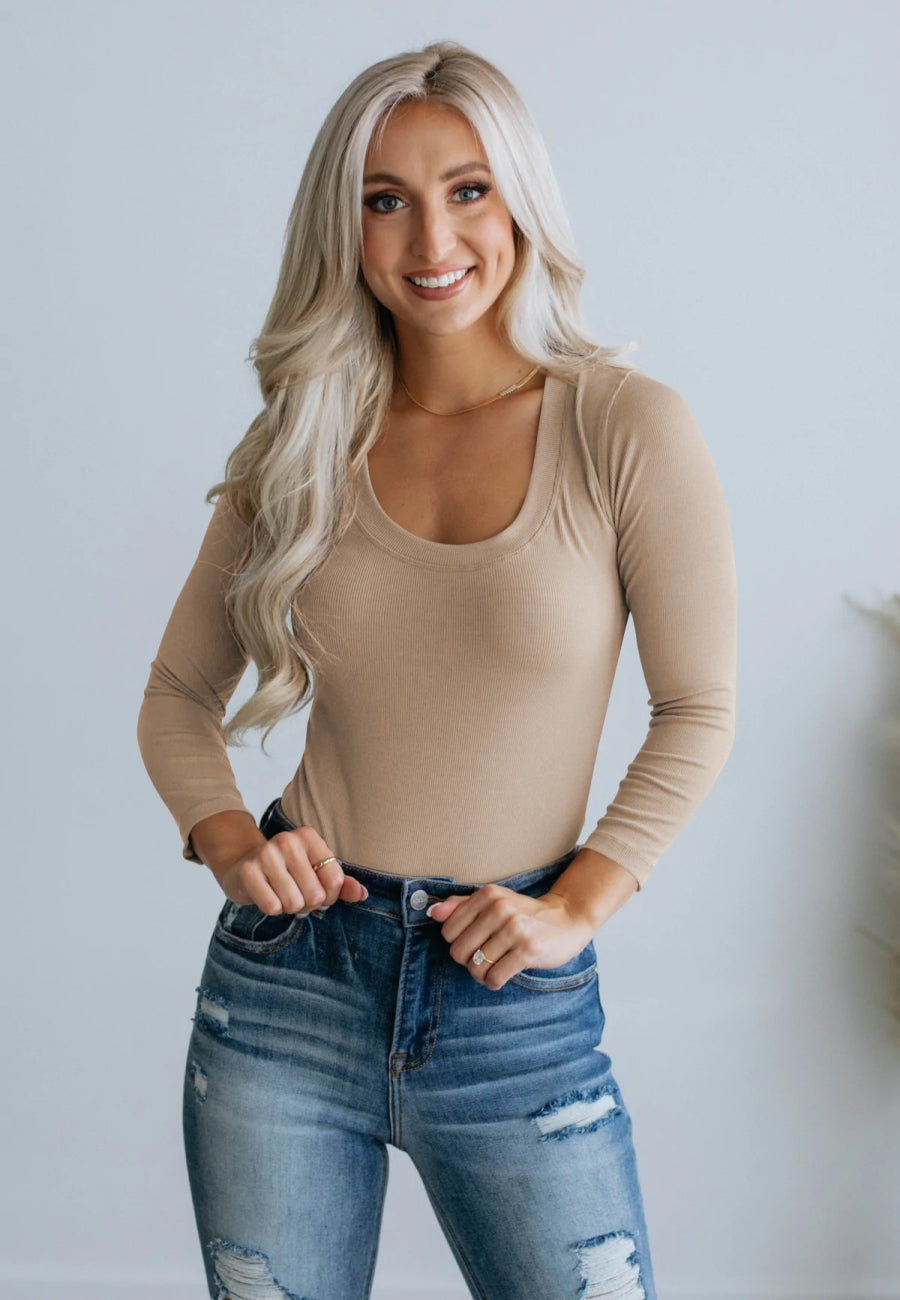 Basic Round Neck Bodysuit