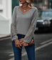 Contrast Lace Detail Raglan Sweater