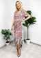 Multicolor Floral Retro Print Dress