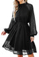 Mesh Sleeve Tie Back Dress