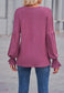 Solid Color Shirred Cuff Sweater