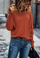 Boat Neck Contrast Button Sweater