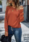 Boat Neck Contrast Button Sweater