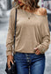 Boat Neck Contrast Button Sweater