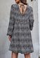 Cheetah Print Ruffle Front Dress