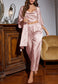 Solid Color Robe Lounge Set