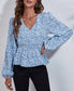 Floral Print Peplum Blouse